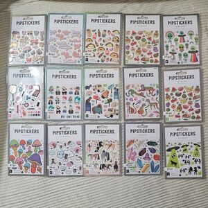 Bundle of 55 Pipstickers Packs, Sheets, Gems, Books (FREE GIFTS)